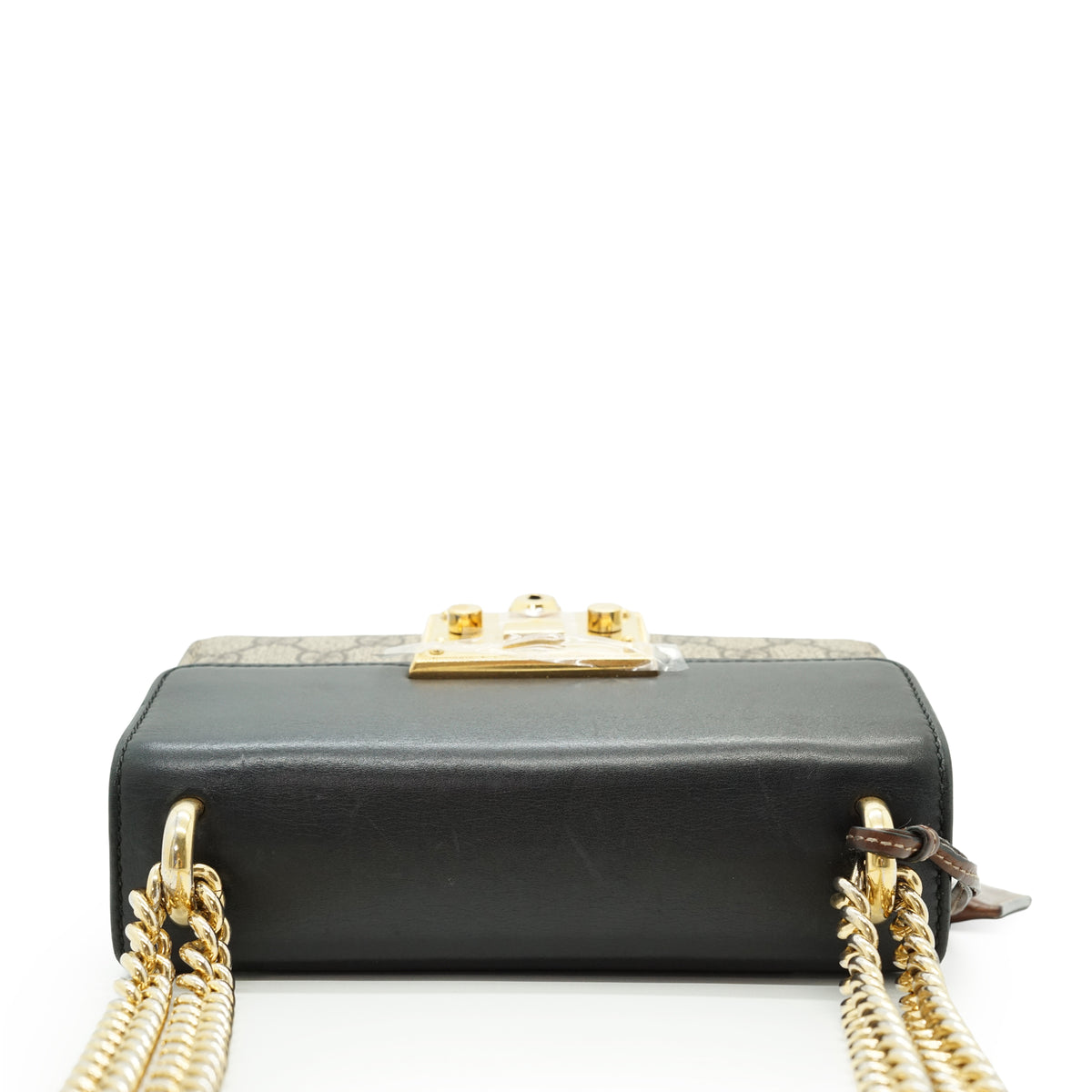 GG Supreme Coated Canvas Padlock Small Chain Shoulder Bag
