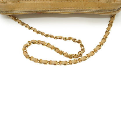 Vintage Surpique Chocolate Bar Chain Shoulder Bag