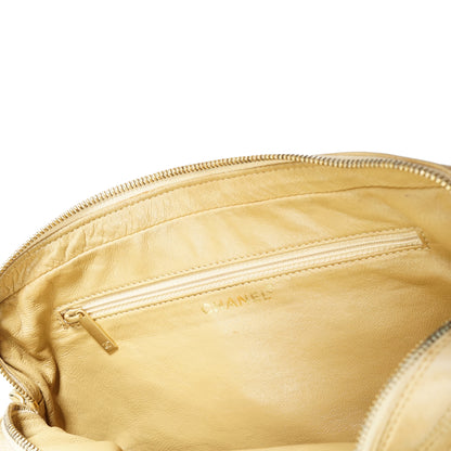 Vintage Surpique Chocolate Bar Chain Shoulder Bag