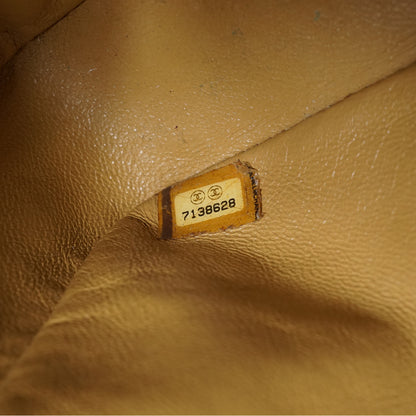 Vintage Surpique Chocolate Bar Chain Shoulder Bag