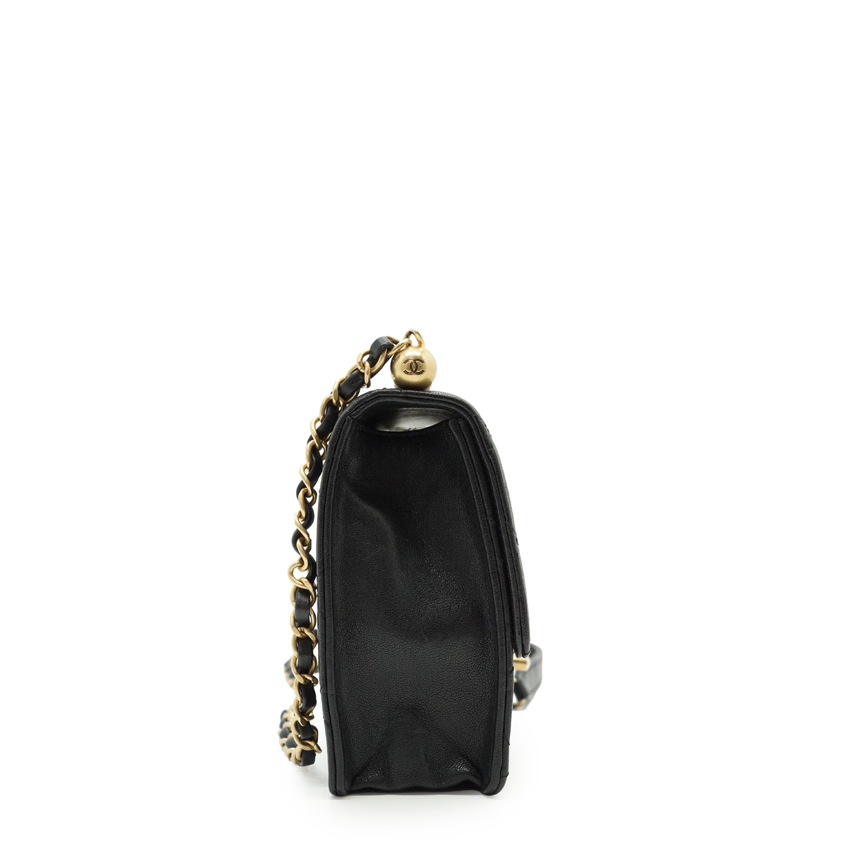 Lambskin Matelasse Chic Pearls Small Flap Bag