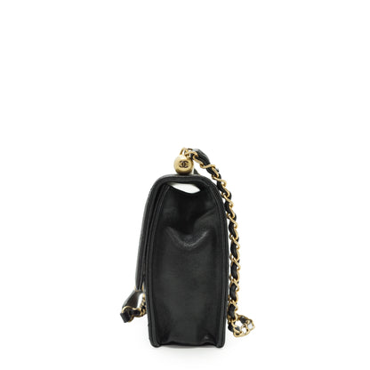 Lambskin Matelasse Chic Pearls Small Flap Bag