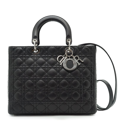 Lady Dior Large Cannage Lambskin
