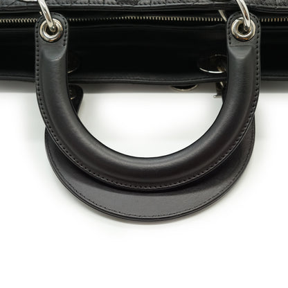 Lady Dior Large Cannage Lambskin