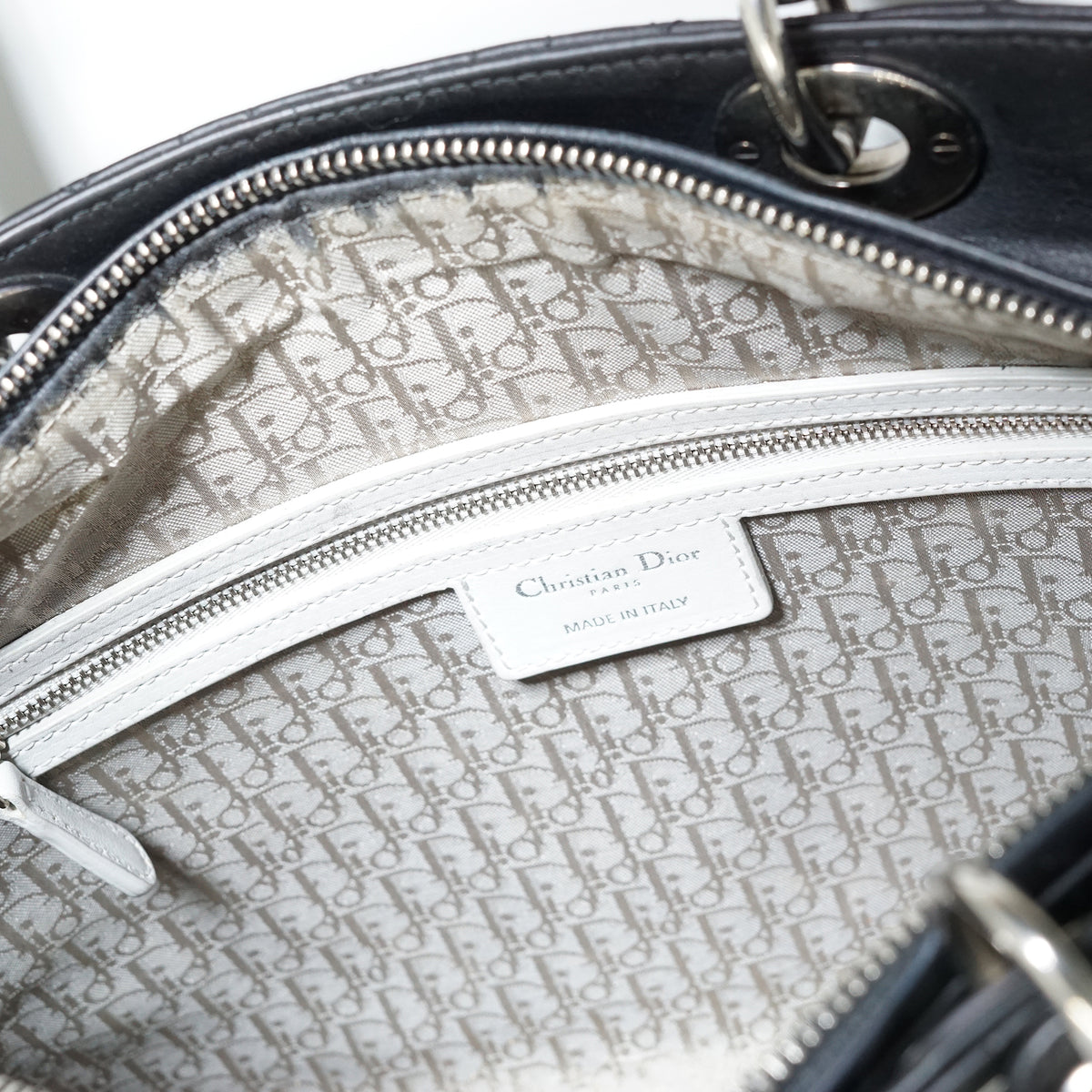Lady Dior Large Cannage Lambskin