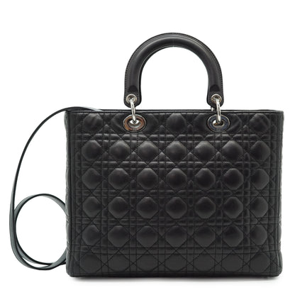 Lady Dior Large Cannage Lambskin