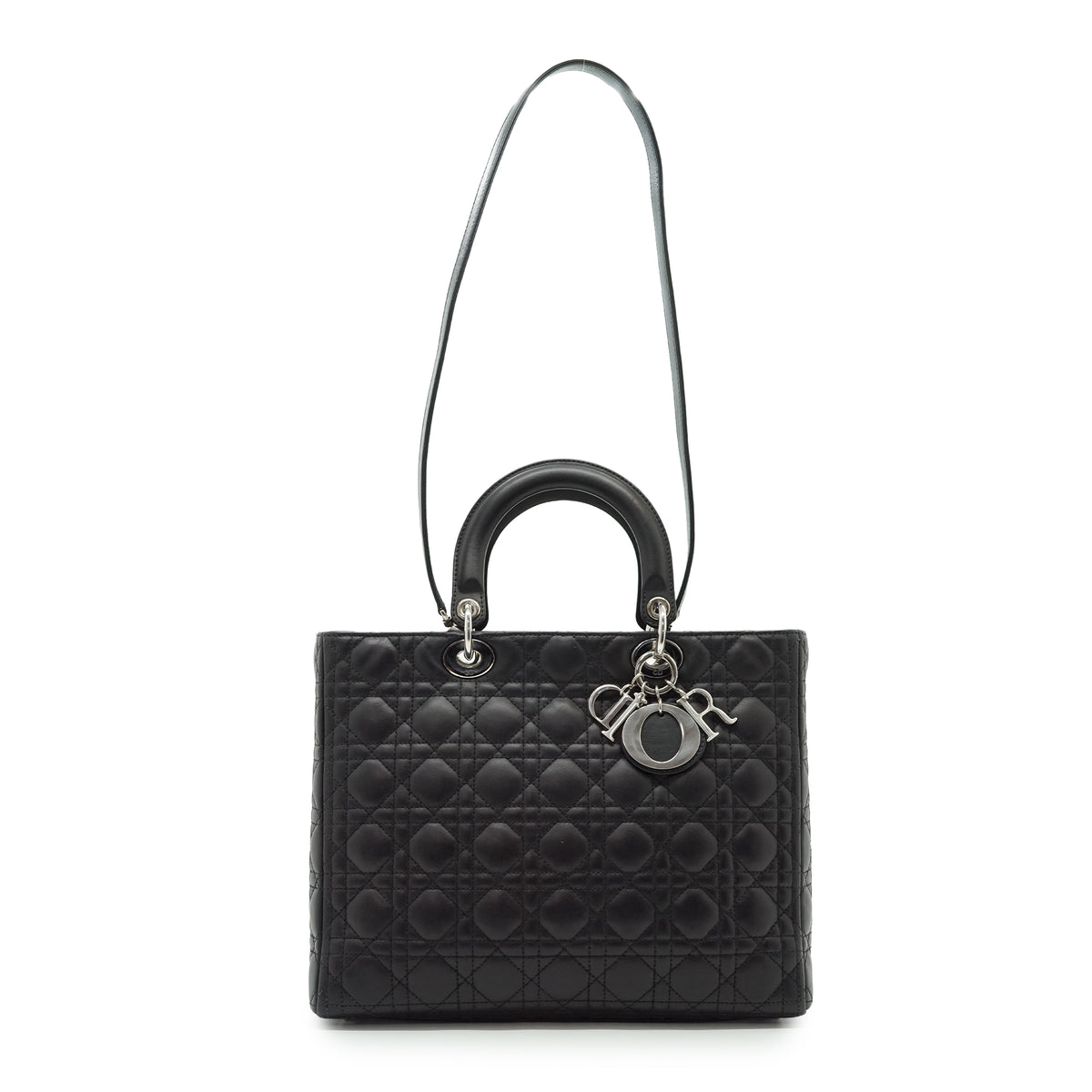 Lady Dior Large Cannage Lambskin