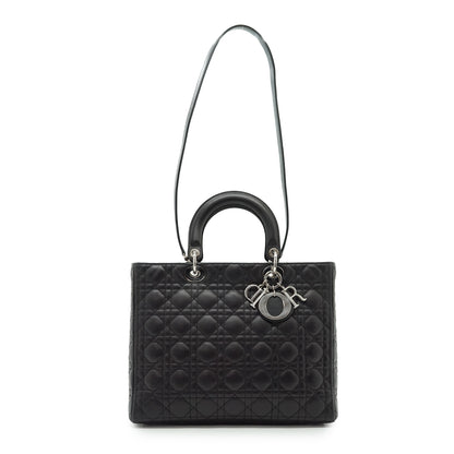 Lady Dior Large Cannage Lambskin
