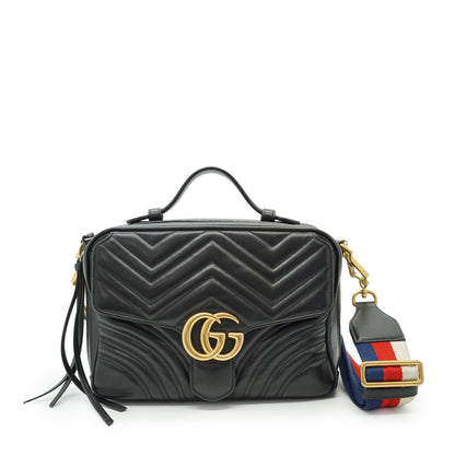 GG Marmont Sylvie Web 2way Small Top Handle Bag