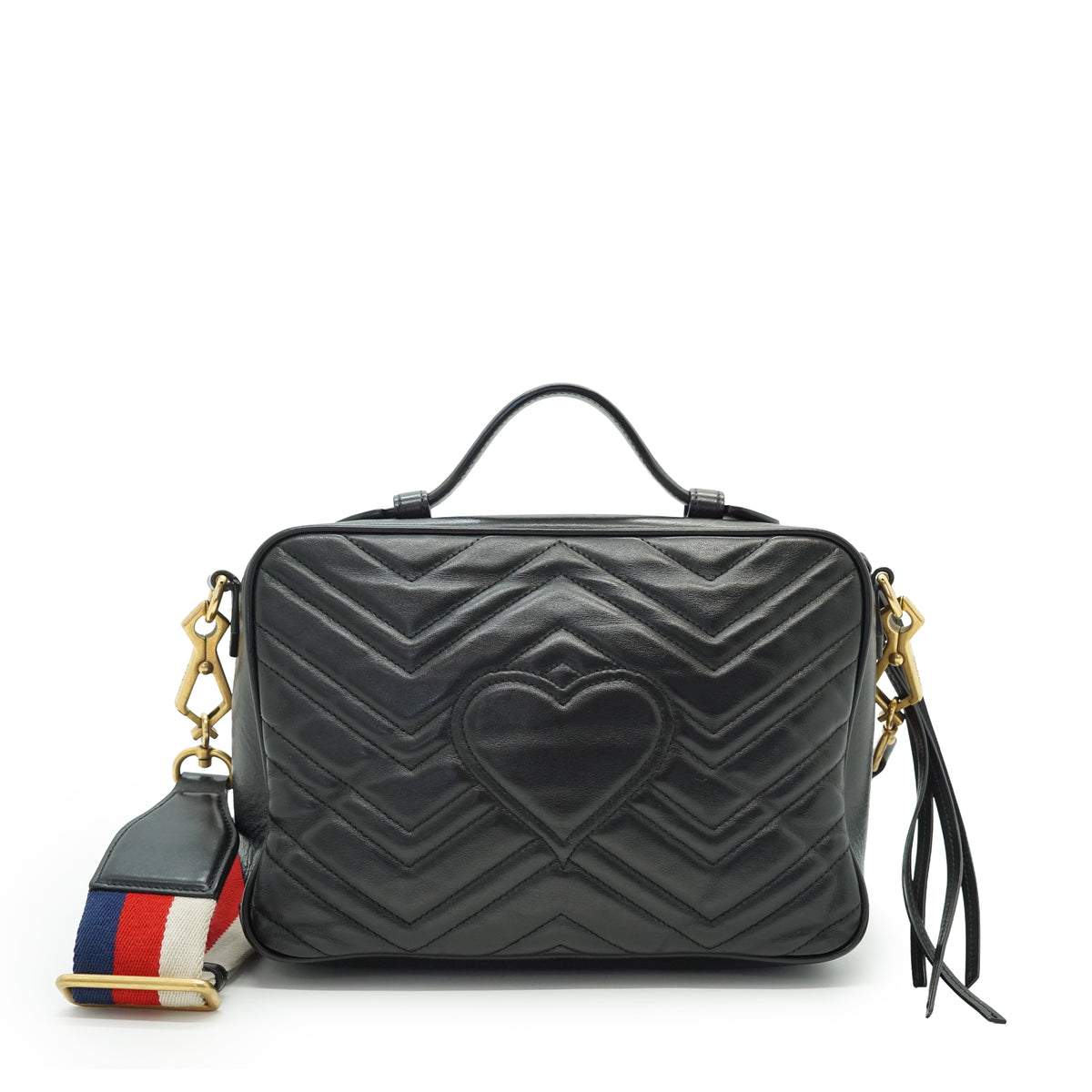 GG Marmont Sylvie Web 2way Small Top Handle Bag