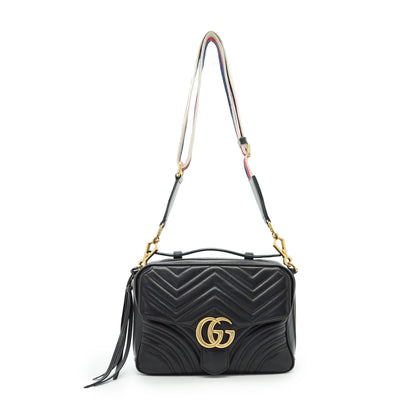 GG Marmont Sylvie Web 2way Small Top Handle Bag