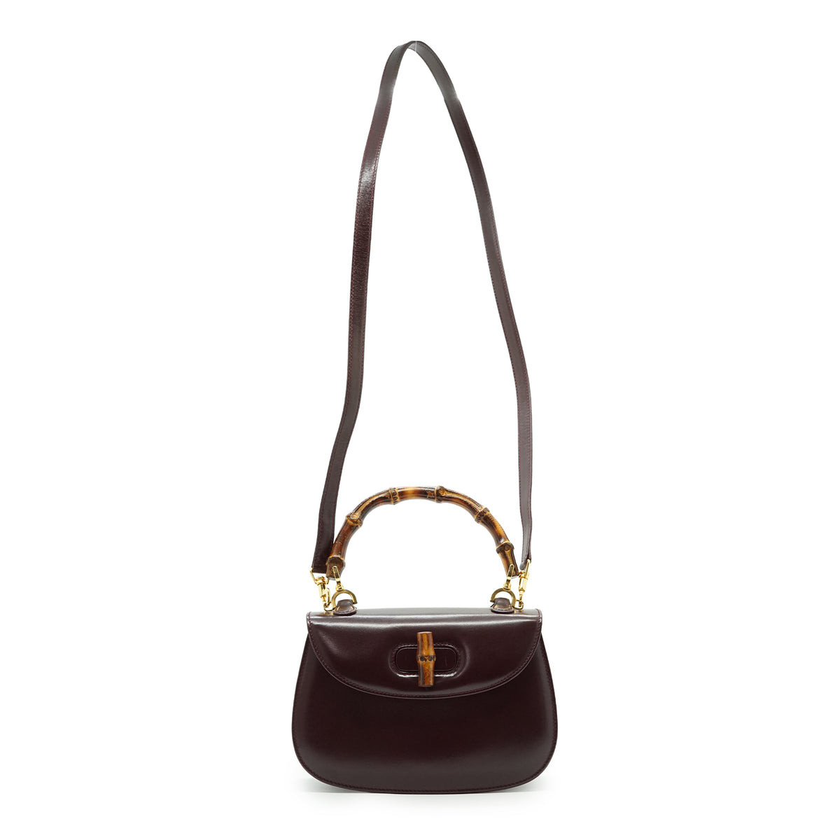 Vintage Bamboo 1947 2-Way Small Top Handle Bag
