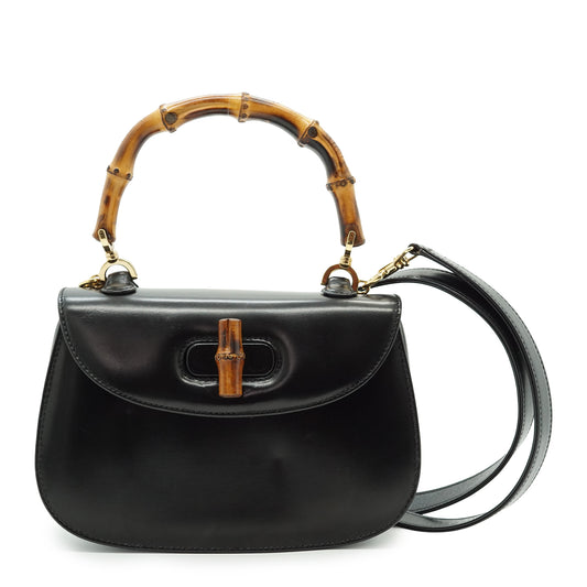Vintage Bamboo 1947 2-Way Small Top Handle Bag