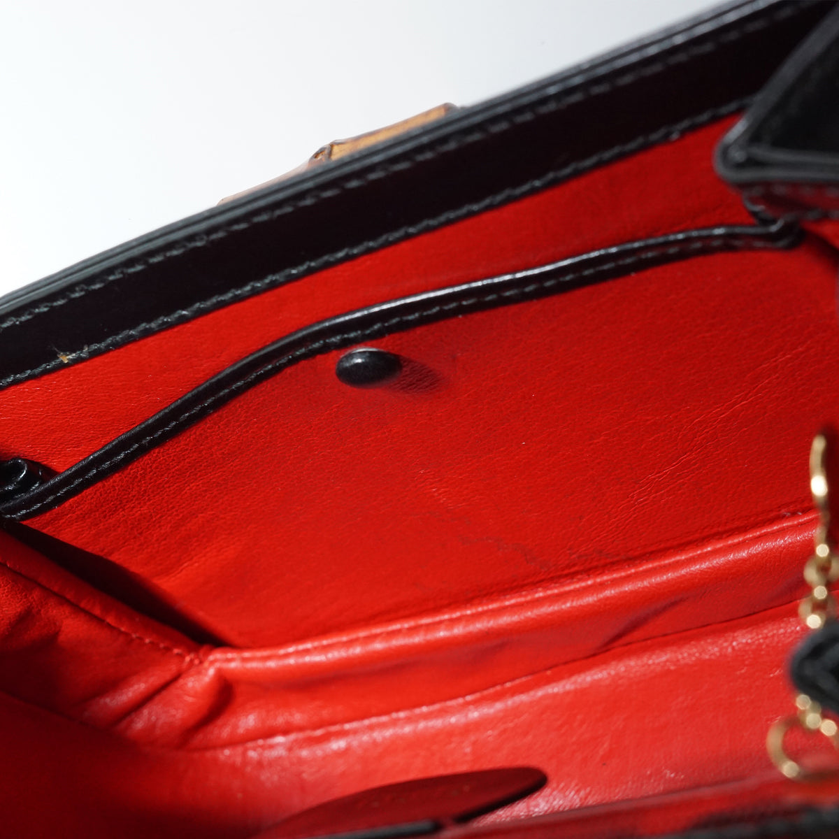 Vintage Bamboo 1947 2-Way Small Top Handle Bag