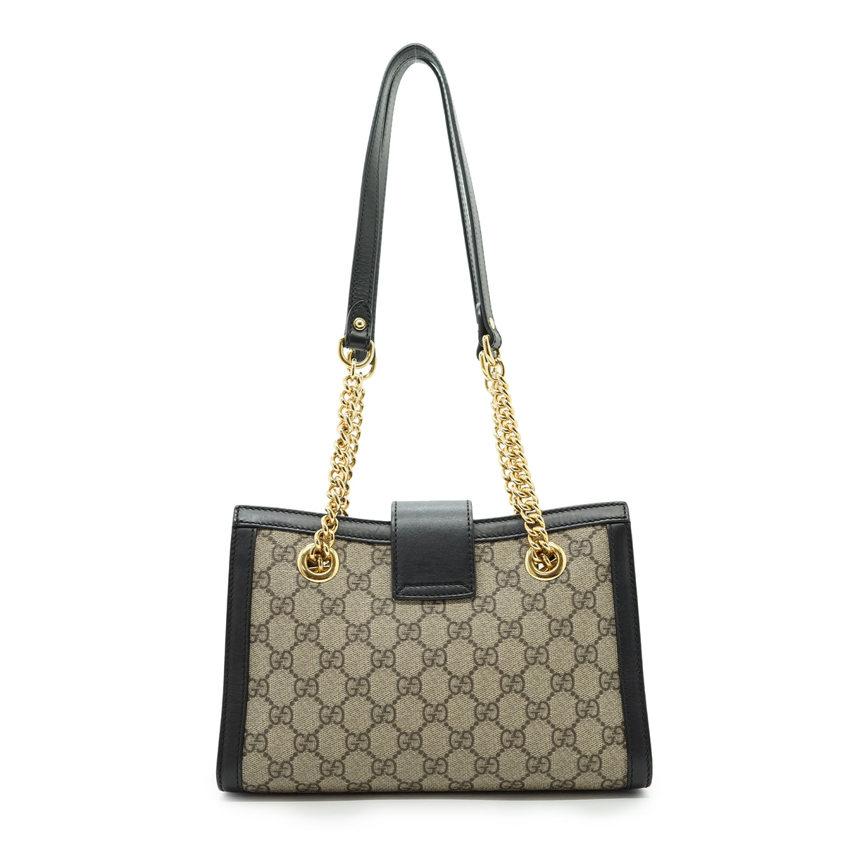 GG Supreme Coated Canvas Padlock Small Chain Shoulder Tote