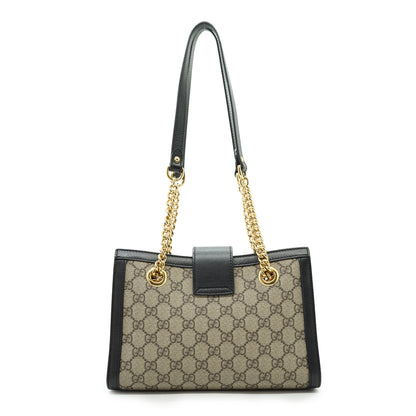 GG Supreme Coated Canvas Padlock Small Chain Shoulder Tote