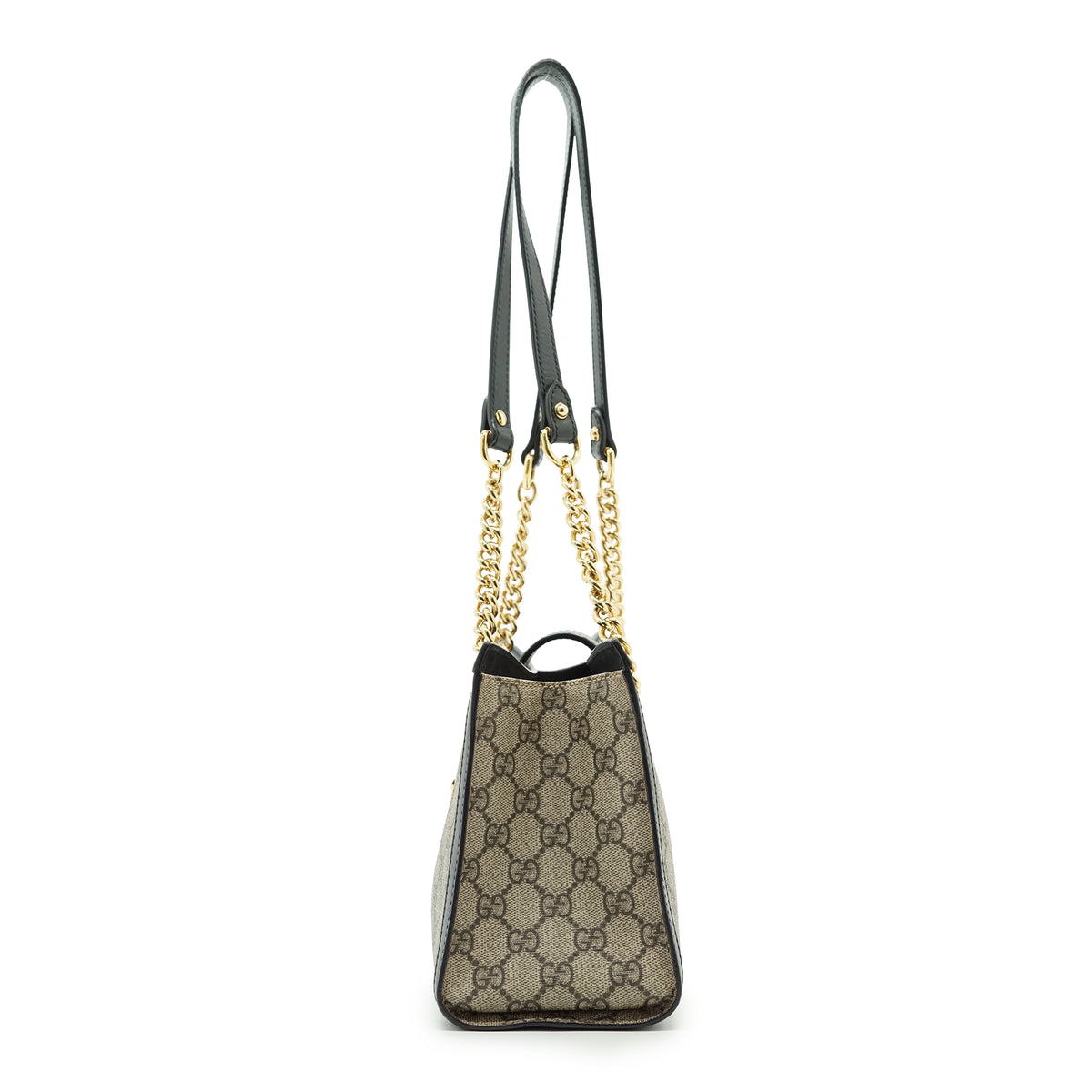 GG Supreme Coated Canvas Padlock Small Chain Shoulder Tote