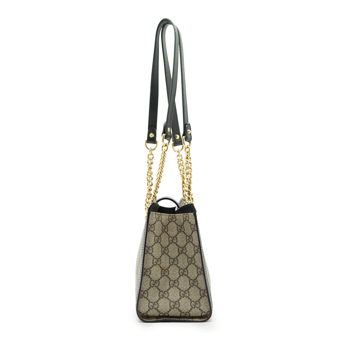 GG Supreme Coated Canvas Padlock Small Chain Shoulder Tote