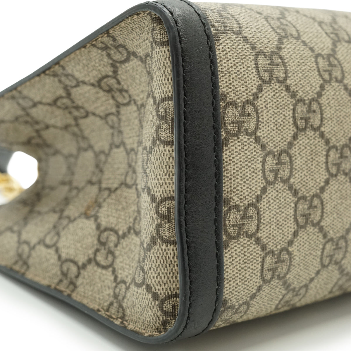 GG Supreme Coated Canvas Padlock Small Chain Shoulder Tote