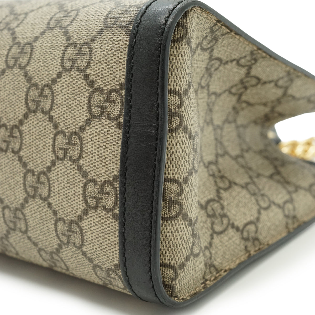GG Supreme Coated Canvas Padlock Small Chain Shoulder Tote