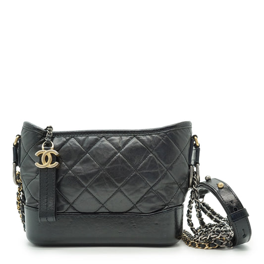 Gabrielle Calfskin Small Chain Hobo Bag