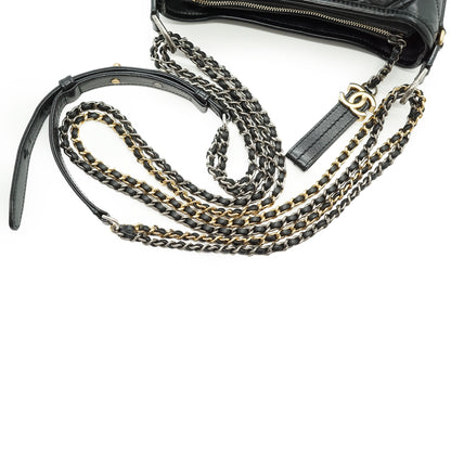 Gabrielle Calfskin Small Chain Hobo Bag