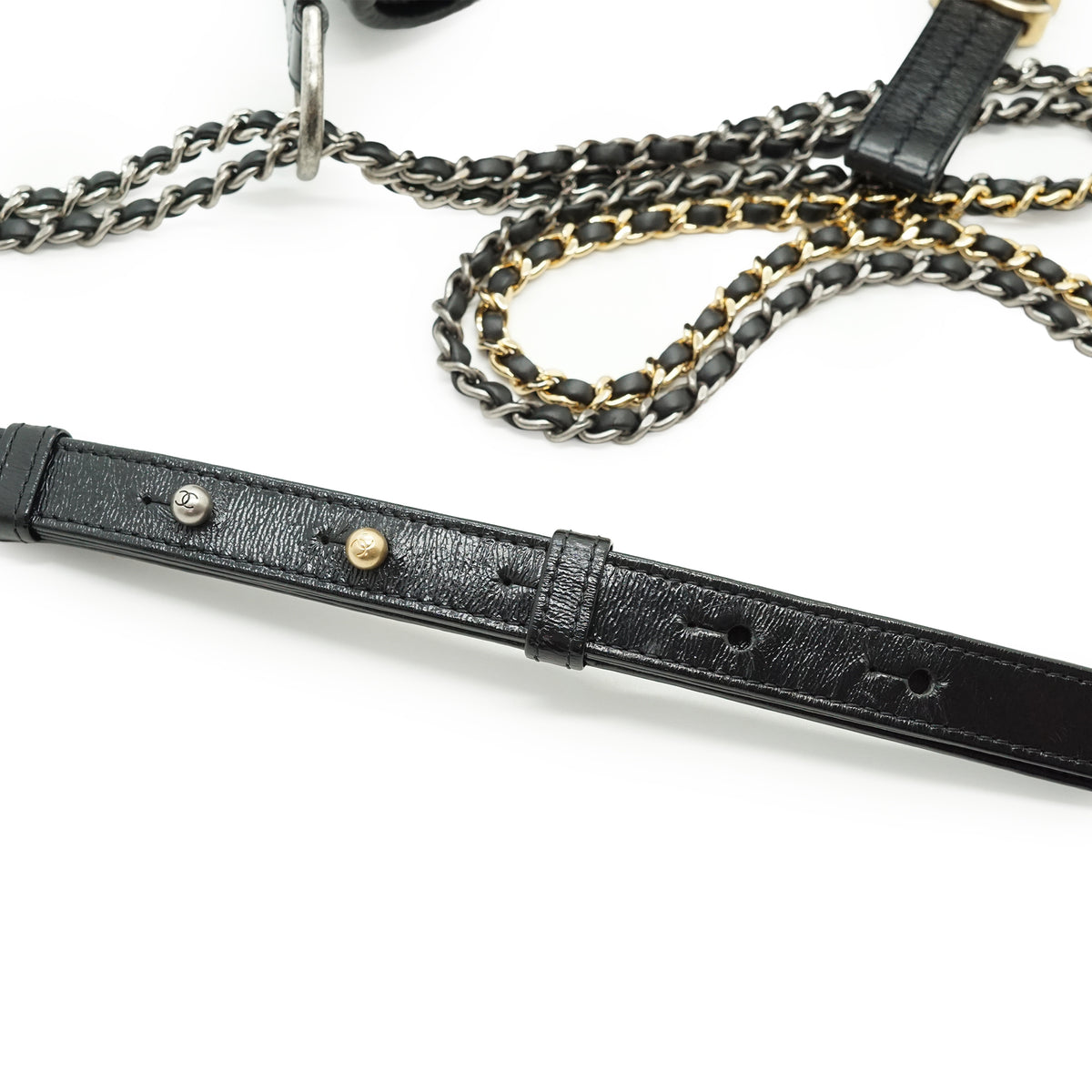 Gabrielle Calfskin Small Chain Hobo Bag