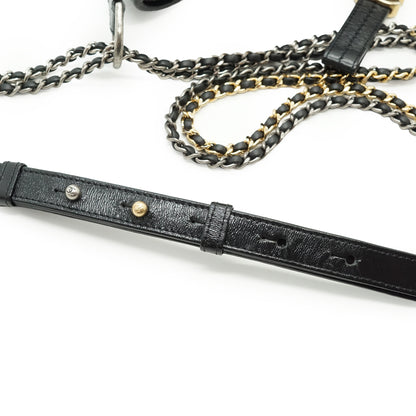 Gabrielle Calfskin Small Chain Hobo Bag