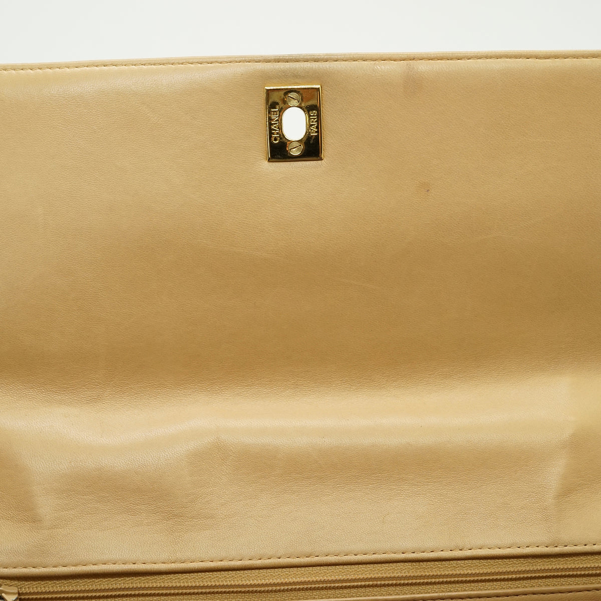 Vintage Lambskin Vertical Quilted Mademoiselle Top Handle Bag