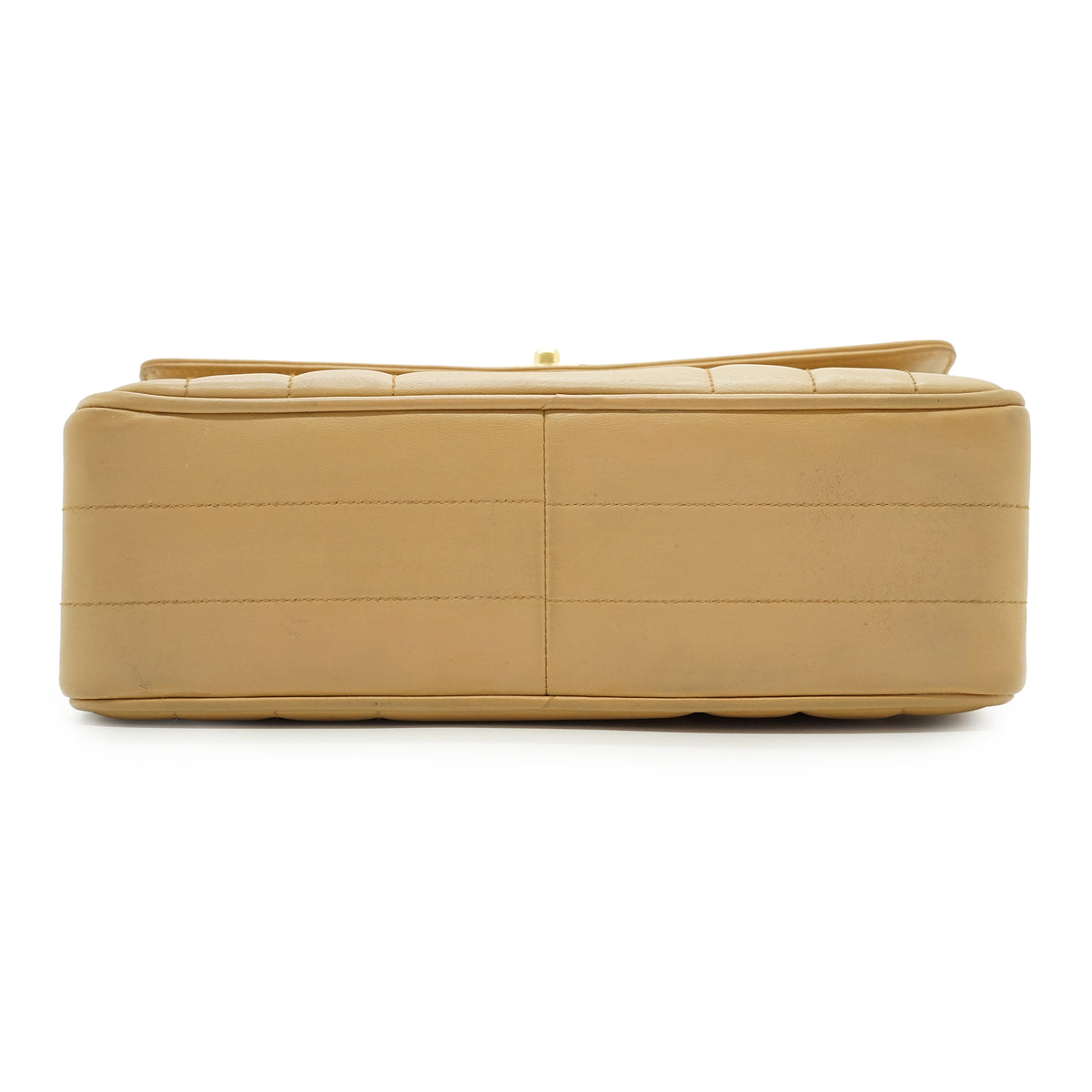 Vintage Lambskin Vertical Quilted Mademoiselle Top Handle Bag