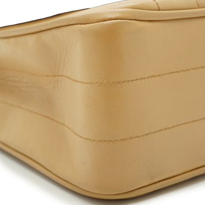 Vintage Lambskin Vertical Quilted Mademoiselle Top Handle Bag