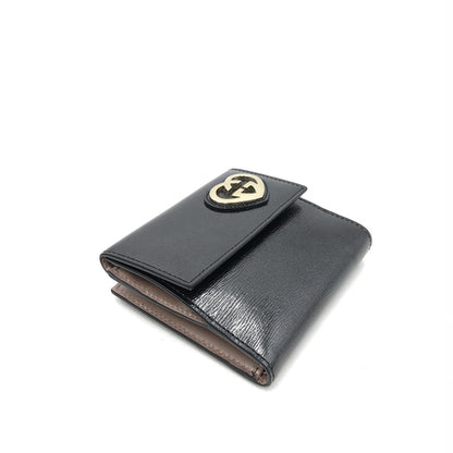 Gucci Heart Logo Card Case Monogram Leather