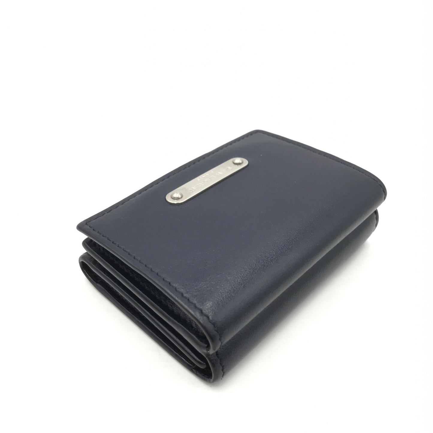 Yves Saint Laurent Tri-fold Leather Compact Wallet