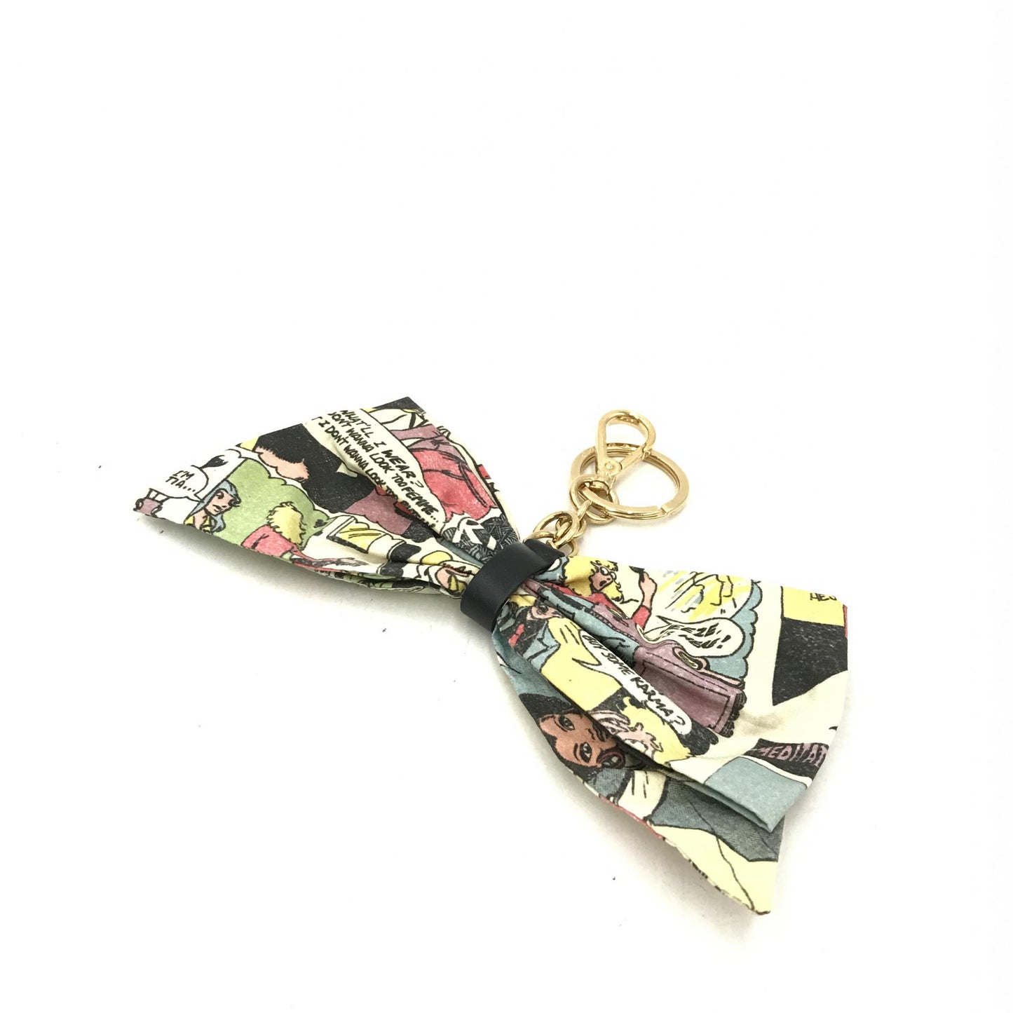 Prada Saffiano Bow Tie Charm