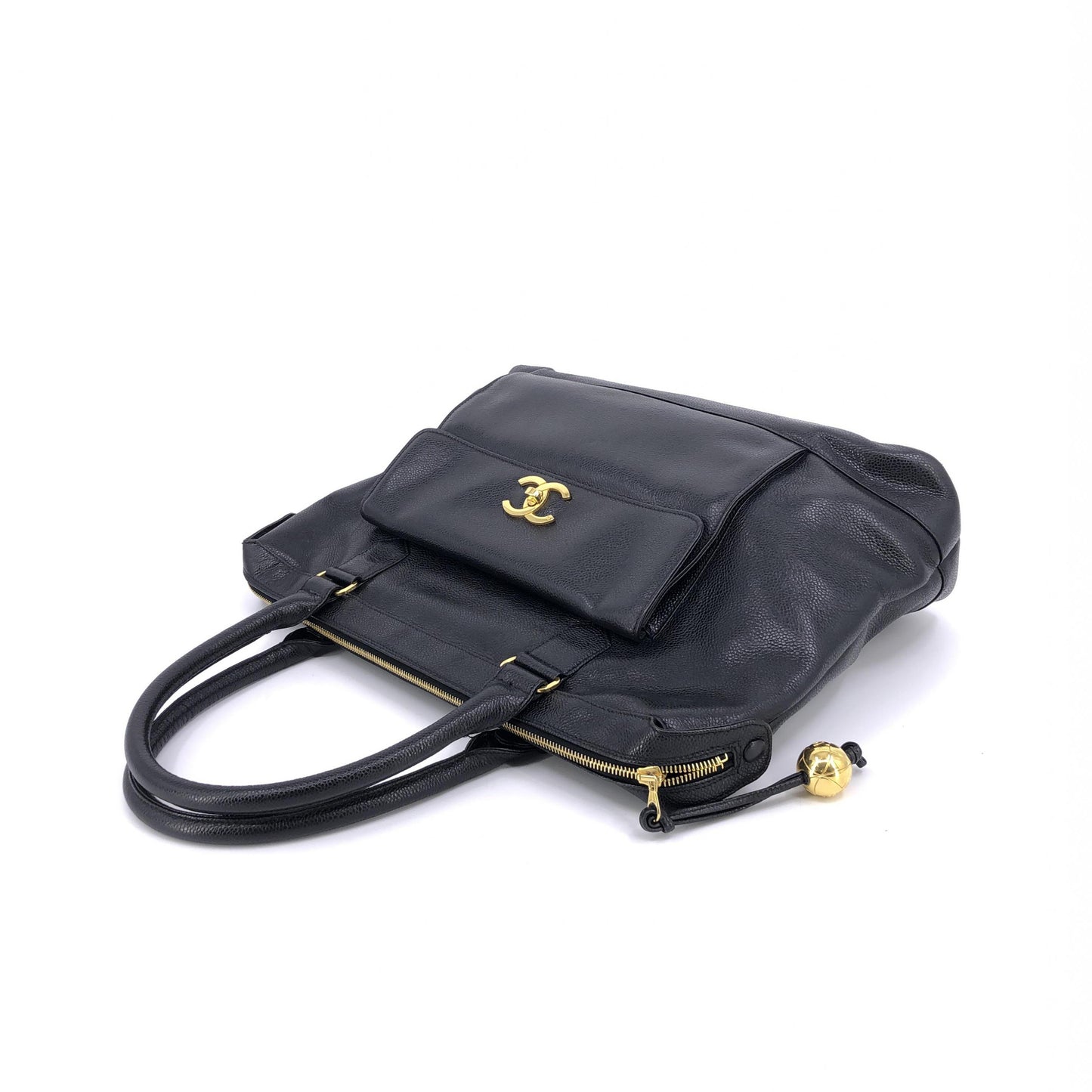 Chanel Caviar Timeless Front Pocket Handle Bag