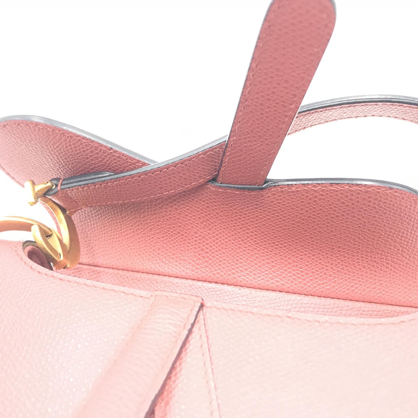 Christian Dior Grained Calfskin Mini Saddle Bag