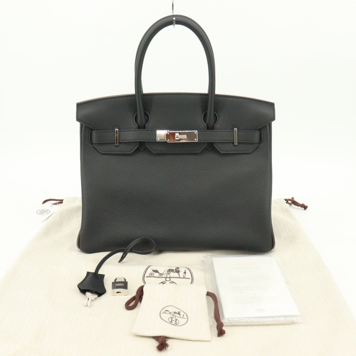 Togo Birkin 30 Silver hardware Black Y stamp