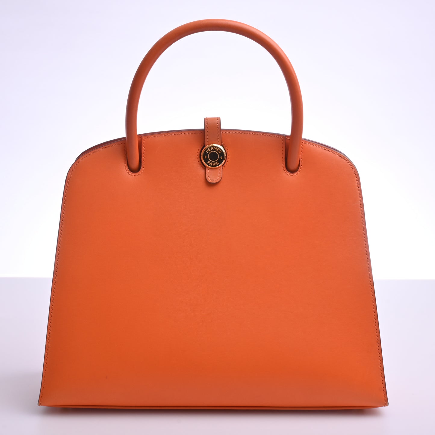 Calfskin Dalvi Hand Orange G hardware F stamp