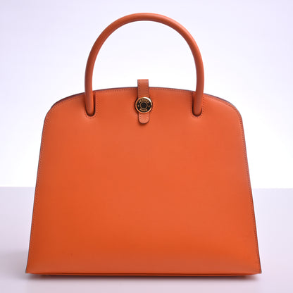 Calfskin Dalvi Hand Orange G hardware F stamp