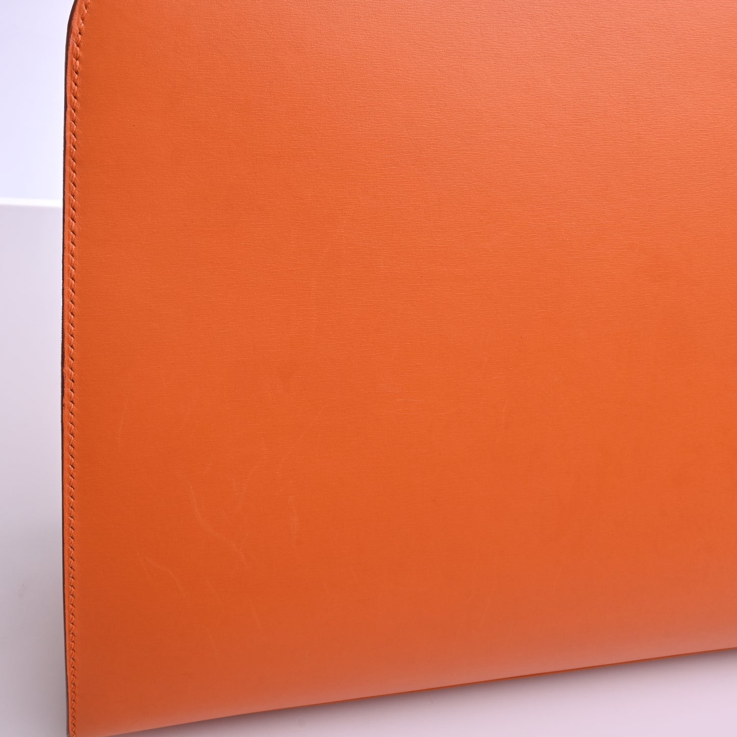 Calfskin Dalvi Hand Orange G hardware F stamp