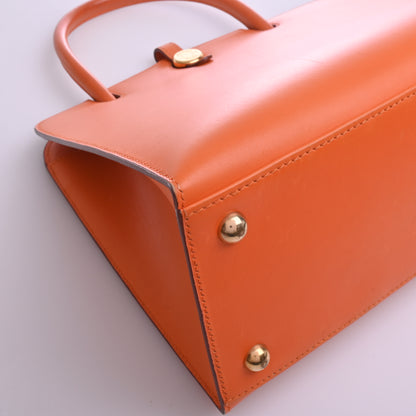 Calfskin Dalvi Hand Orange G hardware F stamp