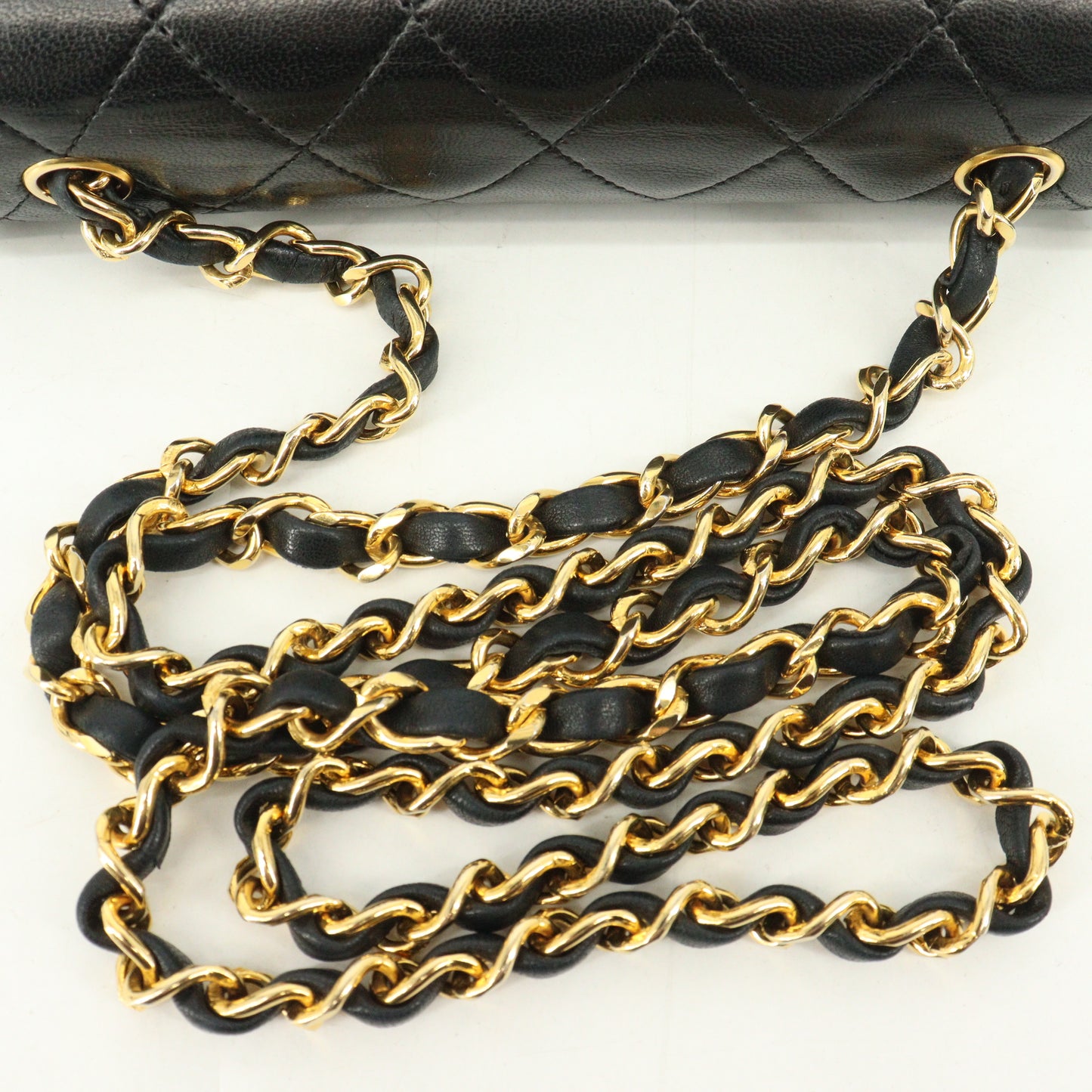 Lambskin full flap matelassé chain shoulder G metal fittings Series1