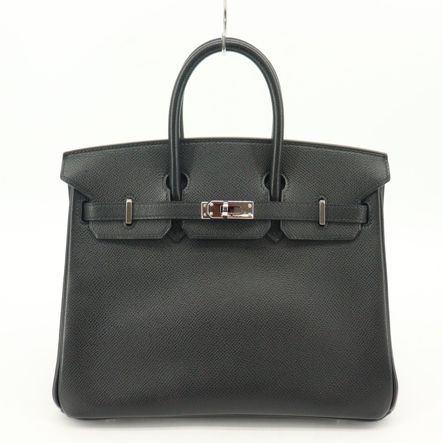 Veau Epsom Birkin 25 Silver hardware Black J stamp