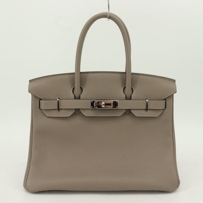 Togo Birkin 30 SV hardware Gris Asphalt A stamp