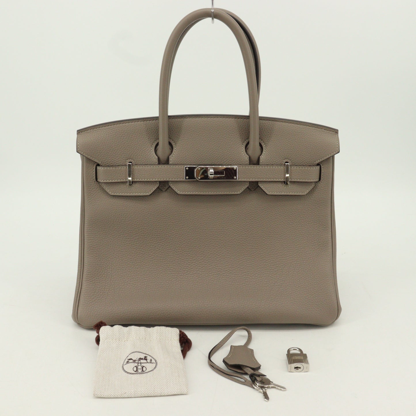 Togo Birkin 30 SV hardware Gris Asphalt A stamp