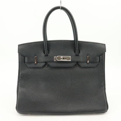 Togo Birkin 30, silver hardware, black, C stamp