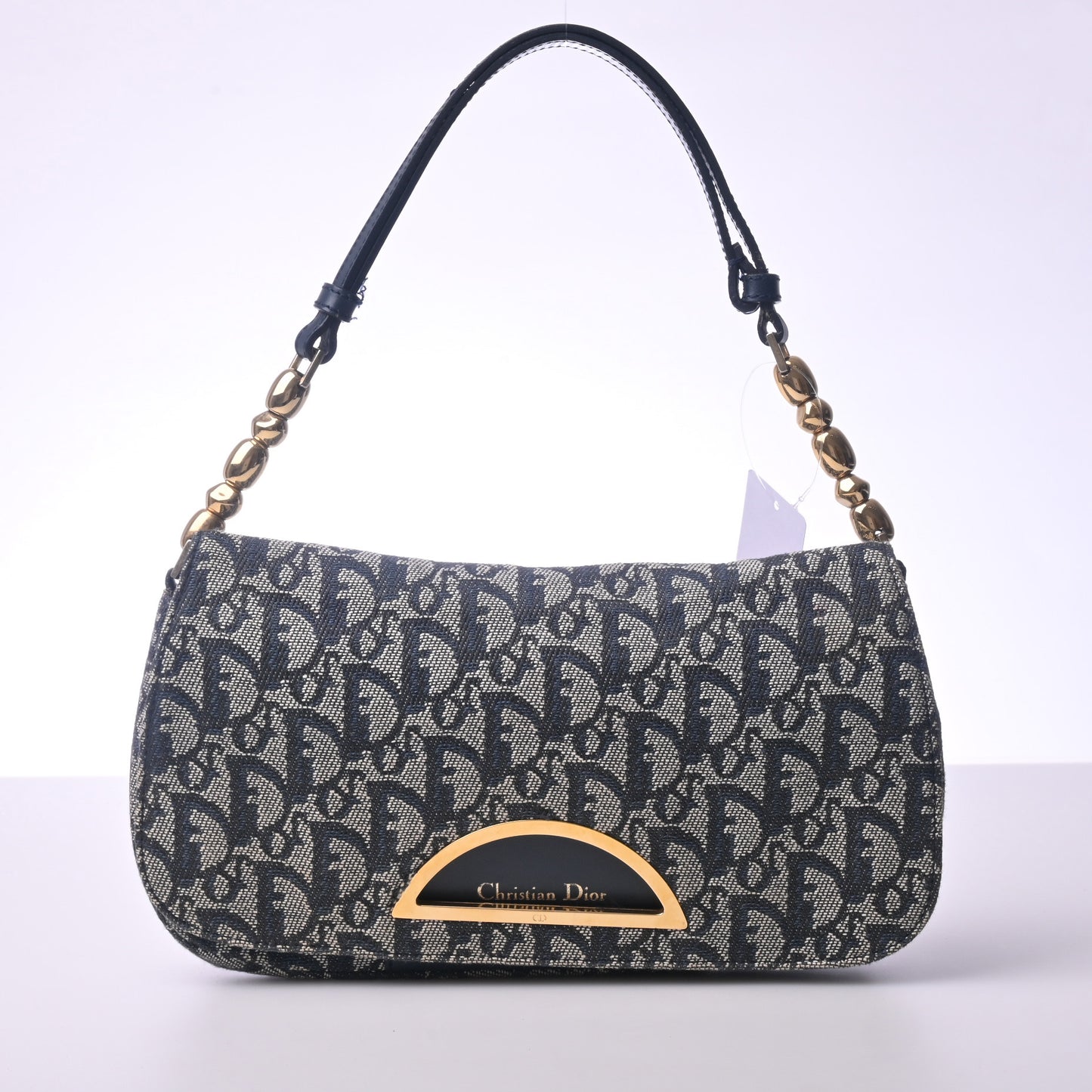 Canvas Marisbar Shoulder Bag Navy G Hardware