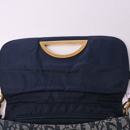 Canvas Marisbar Shoulder Bag Navy G Hardware