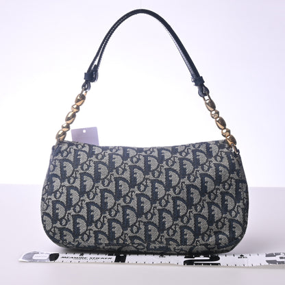 Canvas Marisbar Shoulder Bag Navy G Hardware