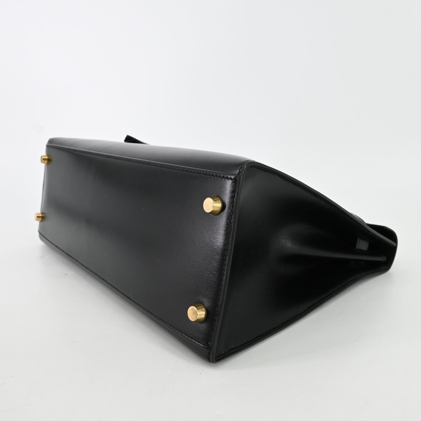 Box calf Kelly 32 G hardware Black 〇A stamp